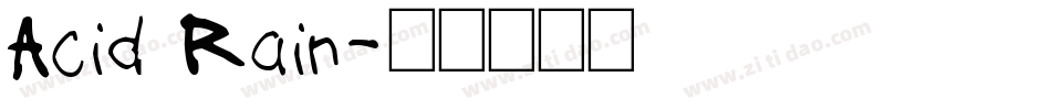Acid Rain字体转换